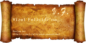 Vizel Feliciána névjegykártya